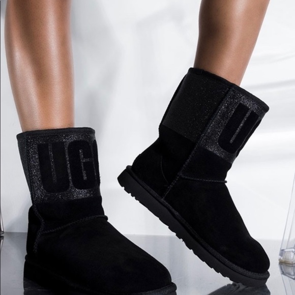 Classic short sparkle uggs Clearance